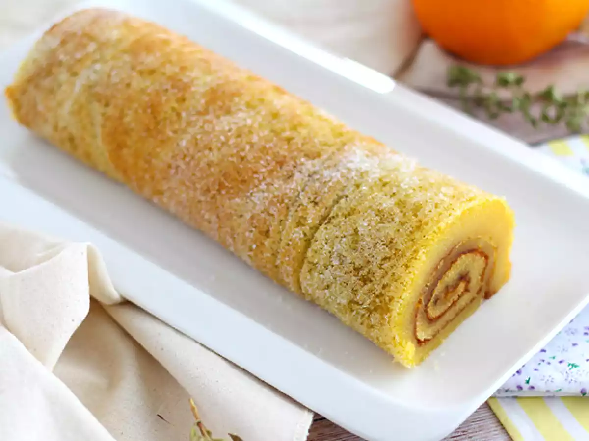 Portugisisk appelsinrullekage - Torta de laranja - foto 2