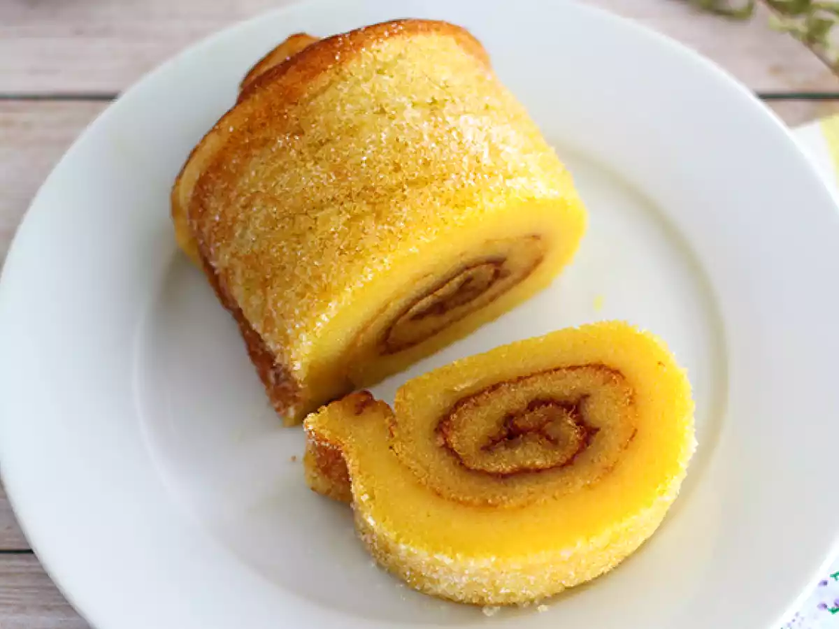 Portugisisk appelsinrullekage - Torta de laranja - foto 3