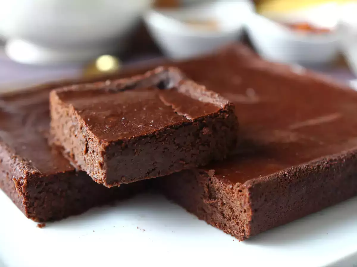 Protein-brownie med chokolade og røde bønner