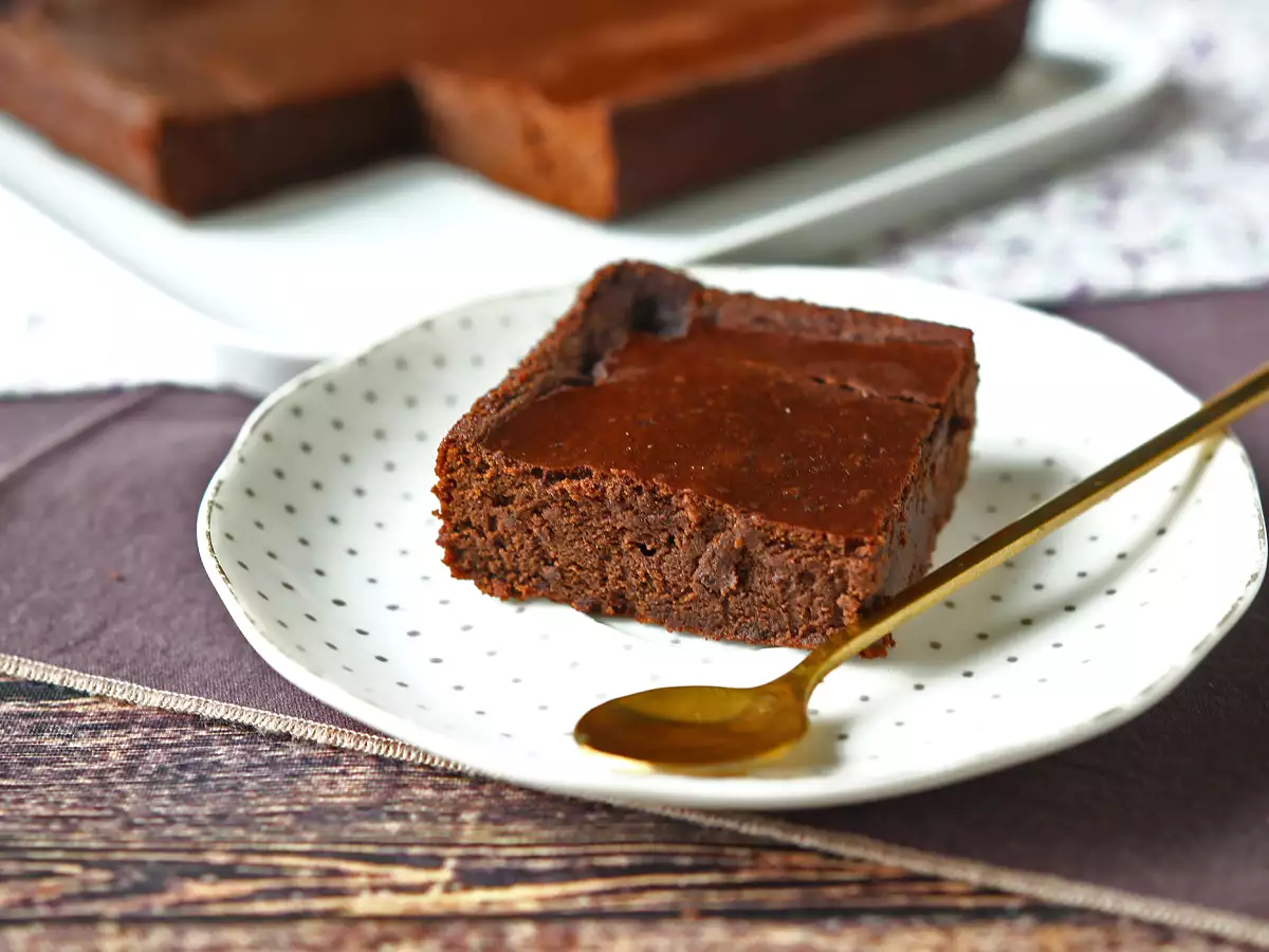 Proteinbrownie med chokolade og røde bønner - foto 4