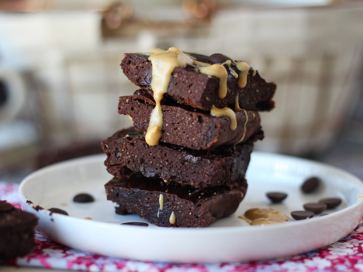 Proteinbrownie med valle, naturligt glutenfri