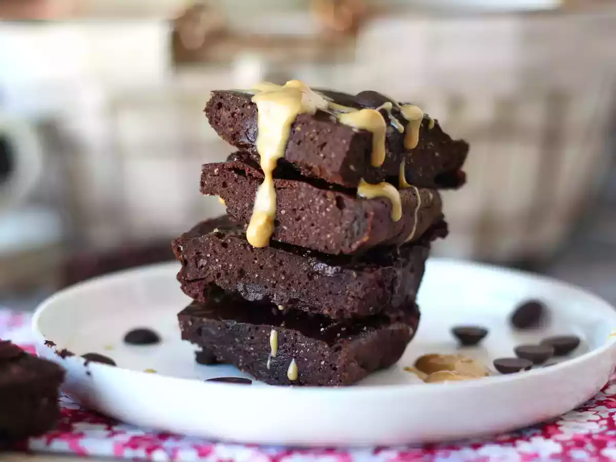 Proteinbrownie med valle, naturligt glutenfri