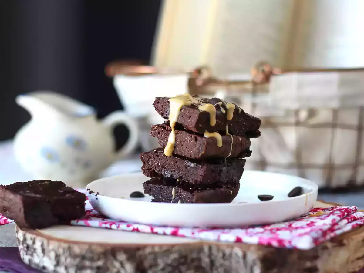 Proteinbrownie med valle, naturligt glutenfri - foto 3