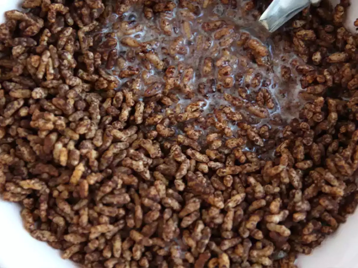 Puffede ris med chokolade. Kokosnødde-pops - foto 4