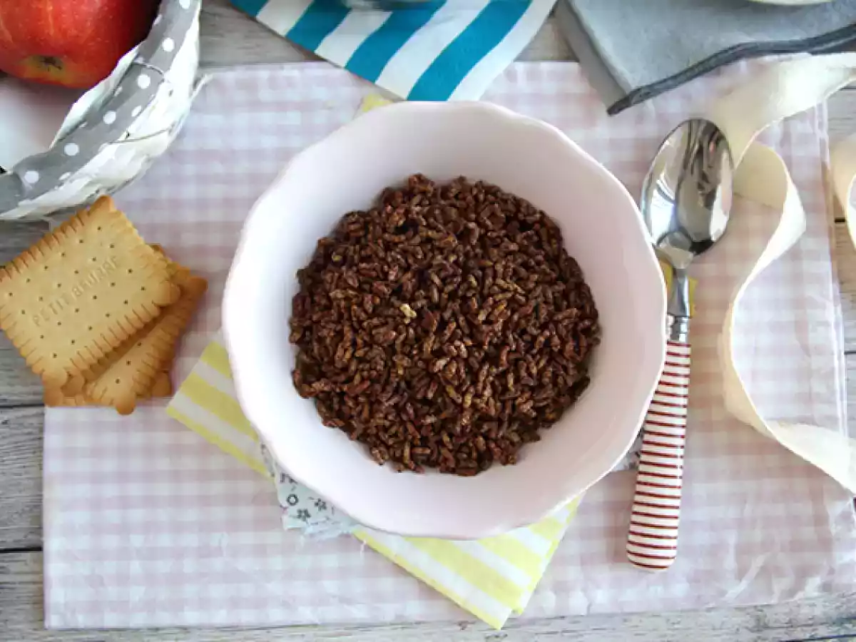 Puffede ris med chokolade. Kokosnødde-pops - foto 6