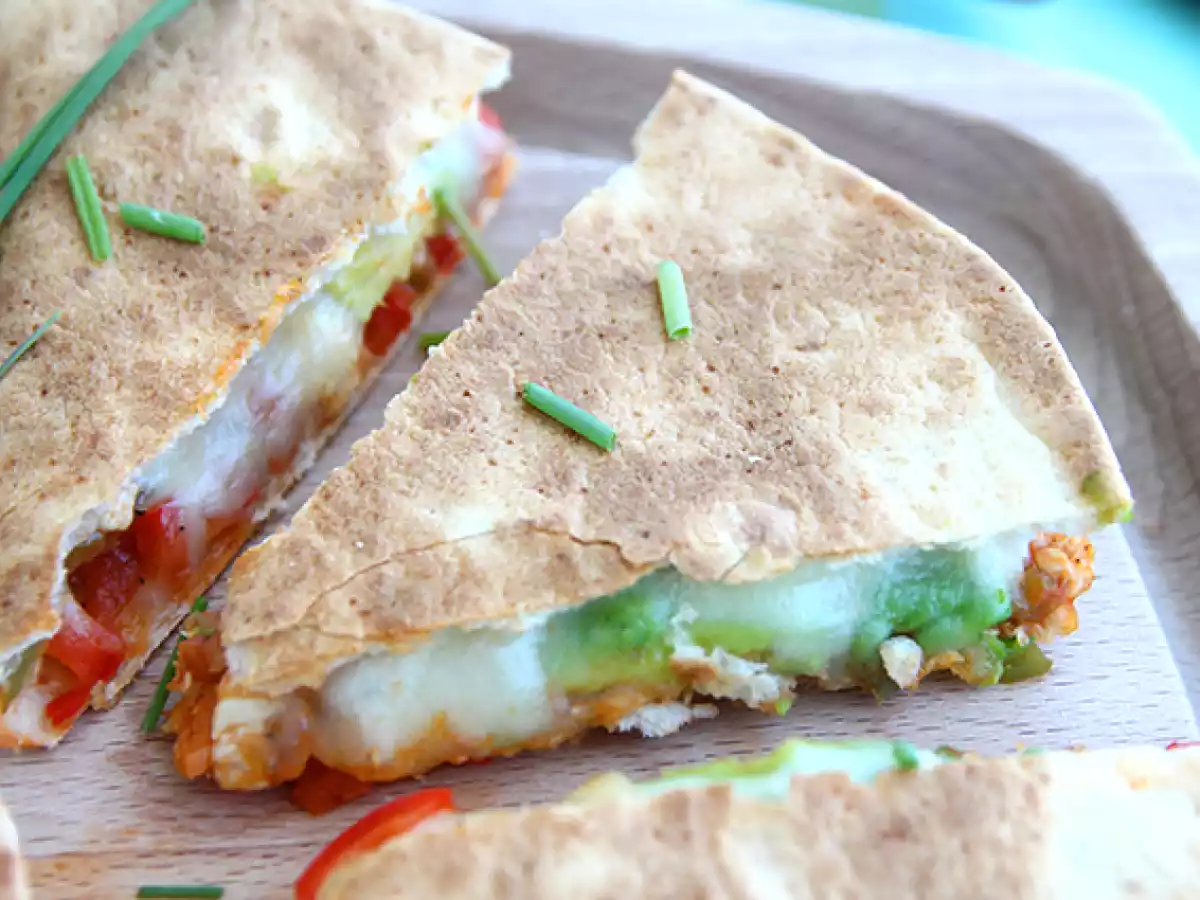 Quesadillas med kylling og avocado - foto 3