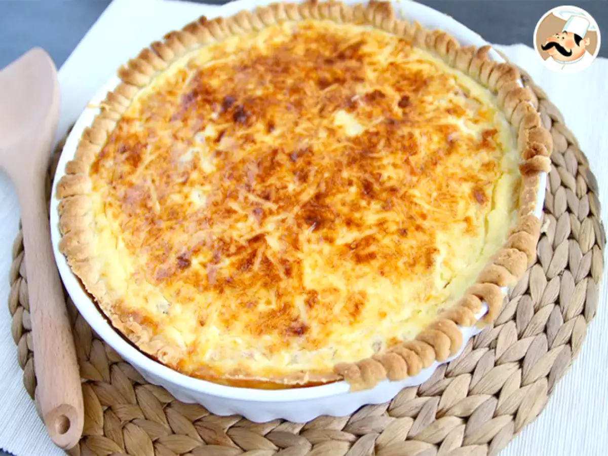 Quiche med bacontern