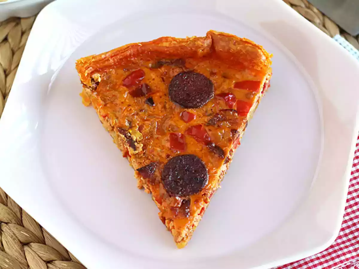 Quiche med peberfrugt og chorizo - foto 4