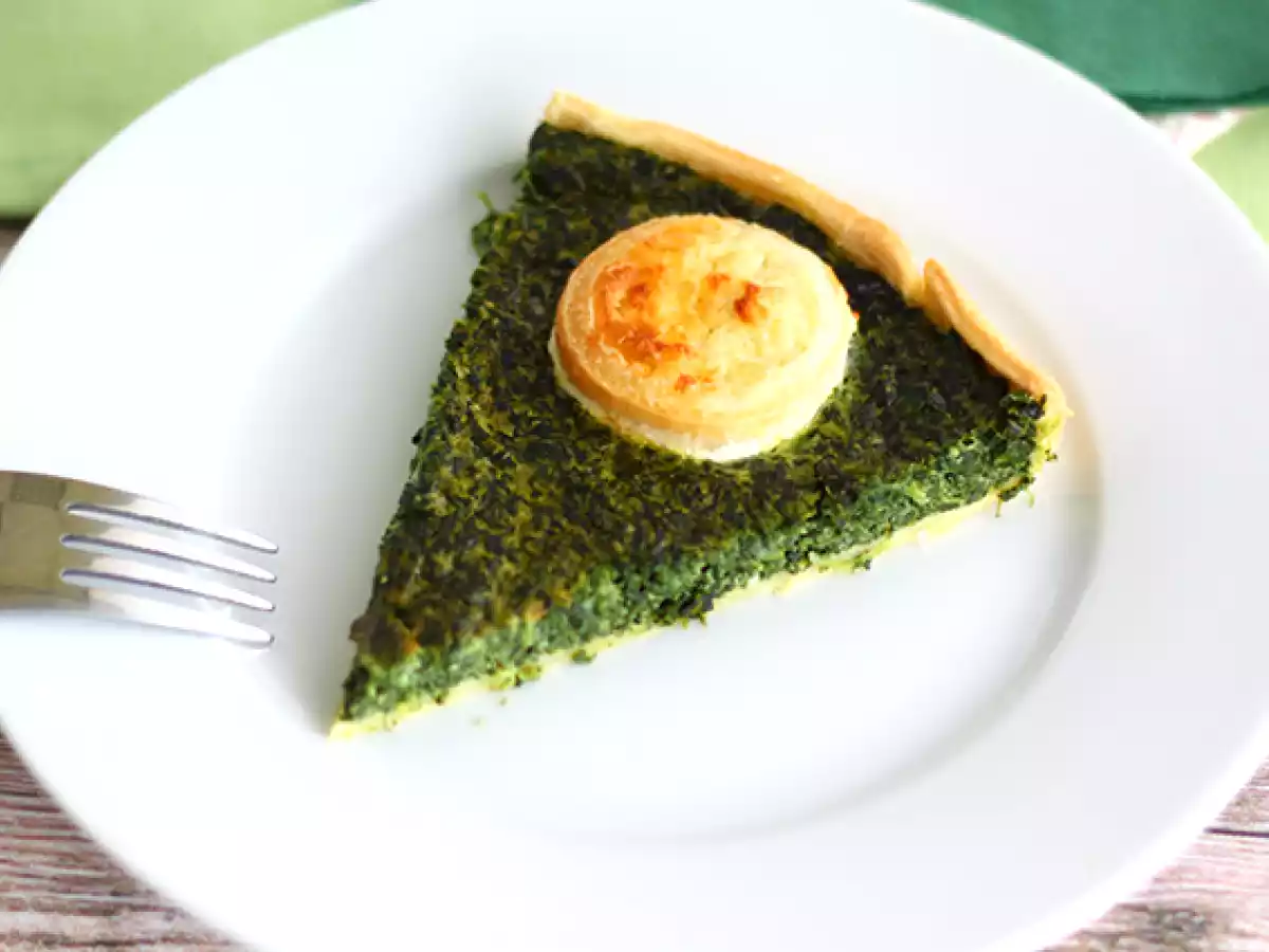 Quiche med spinat og gedeost - foto 4