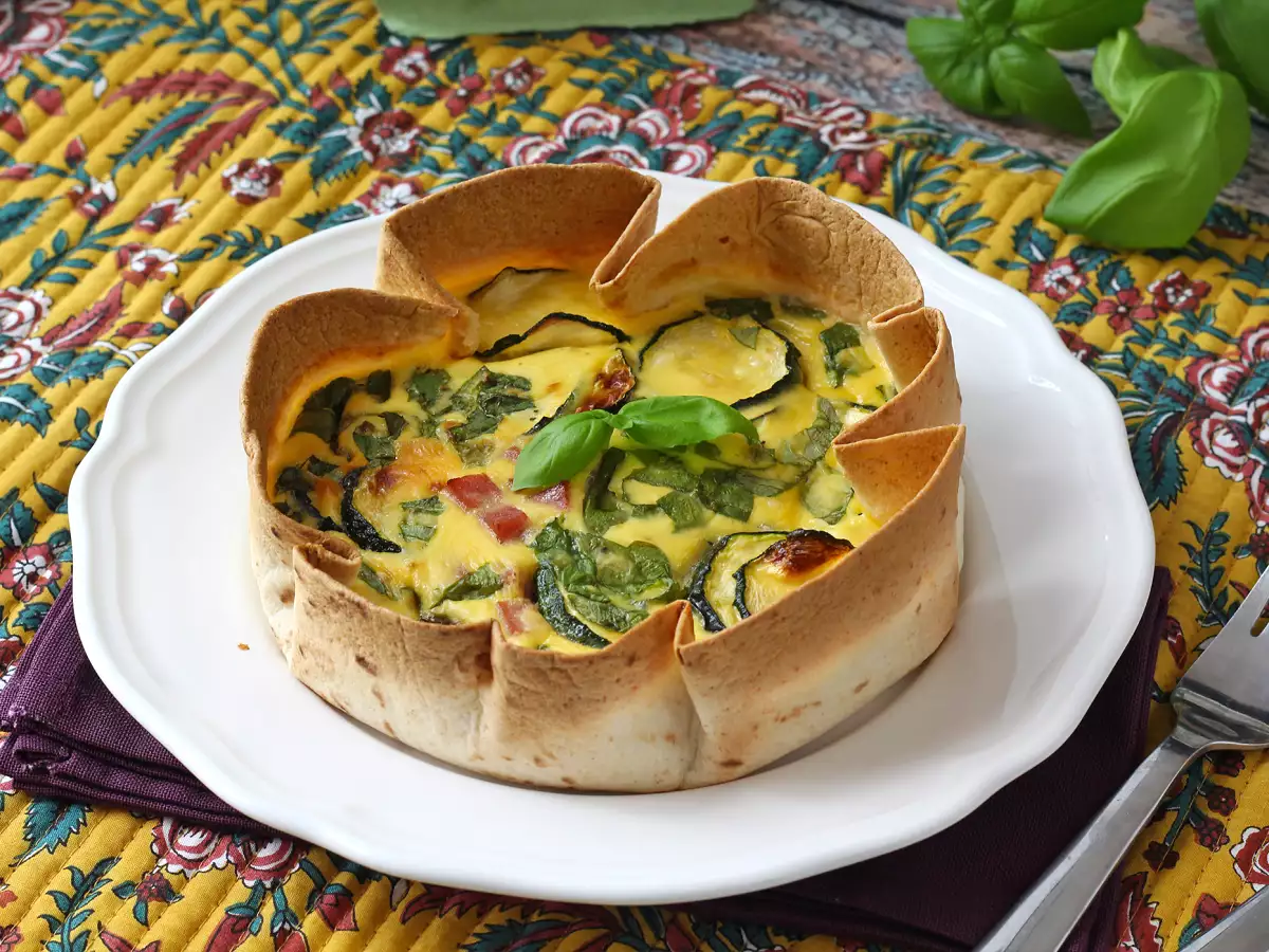 Quiche uden dej med en tortilla? Det kan sagtens lade sig gøre! En let opskrift - foto 2