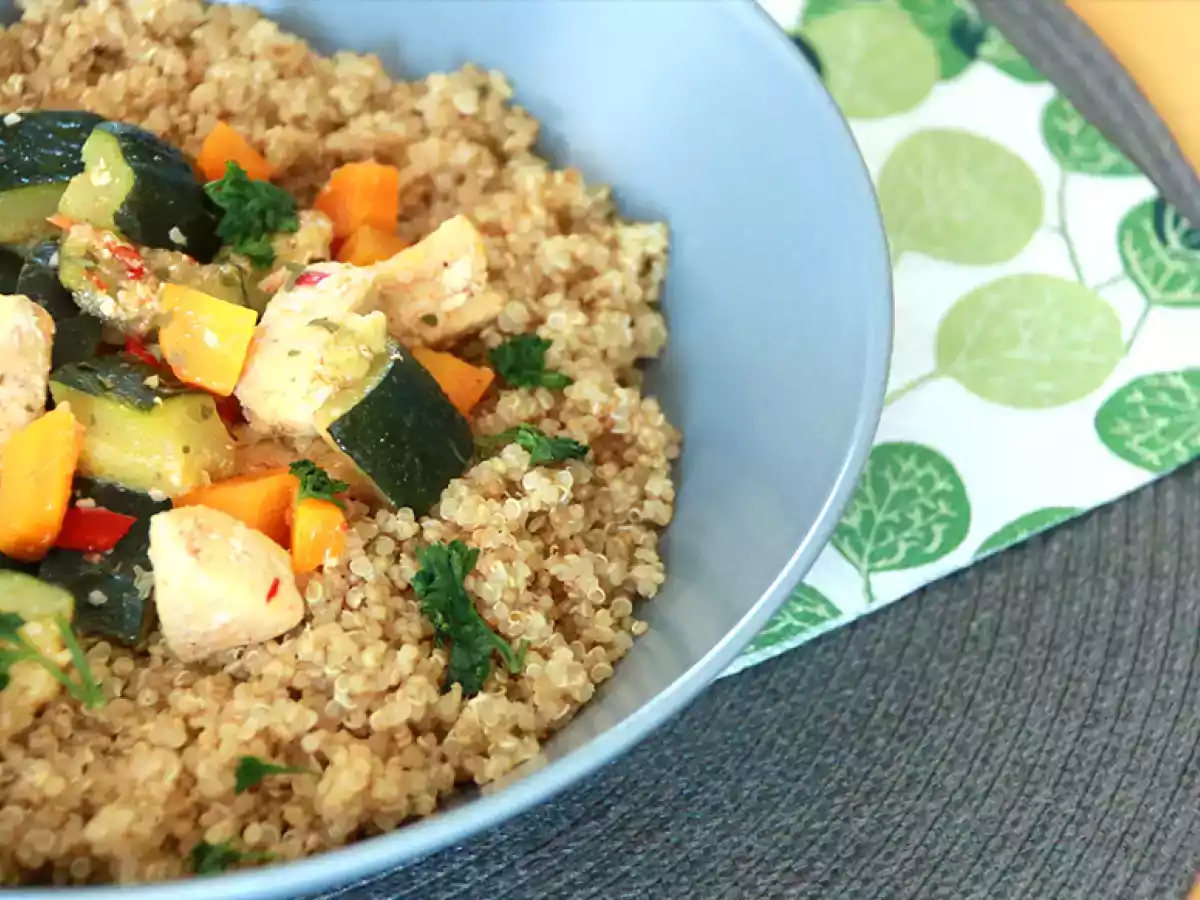 Quinoa med grøntsager og kylling - foto 2