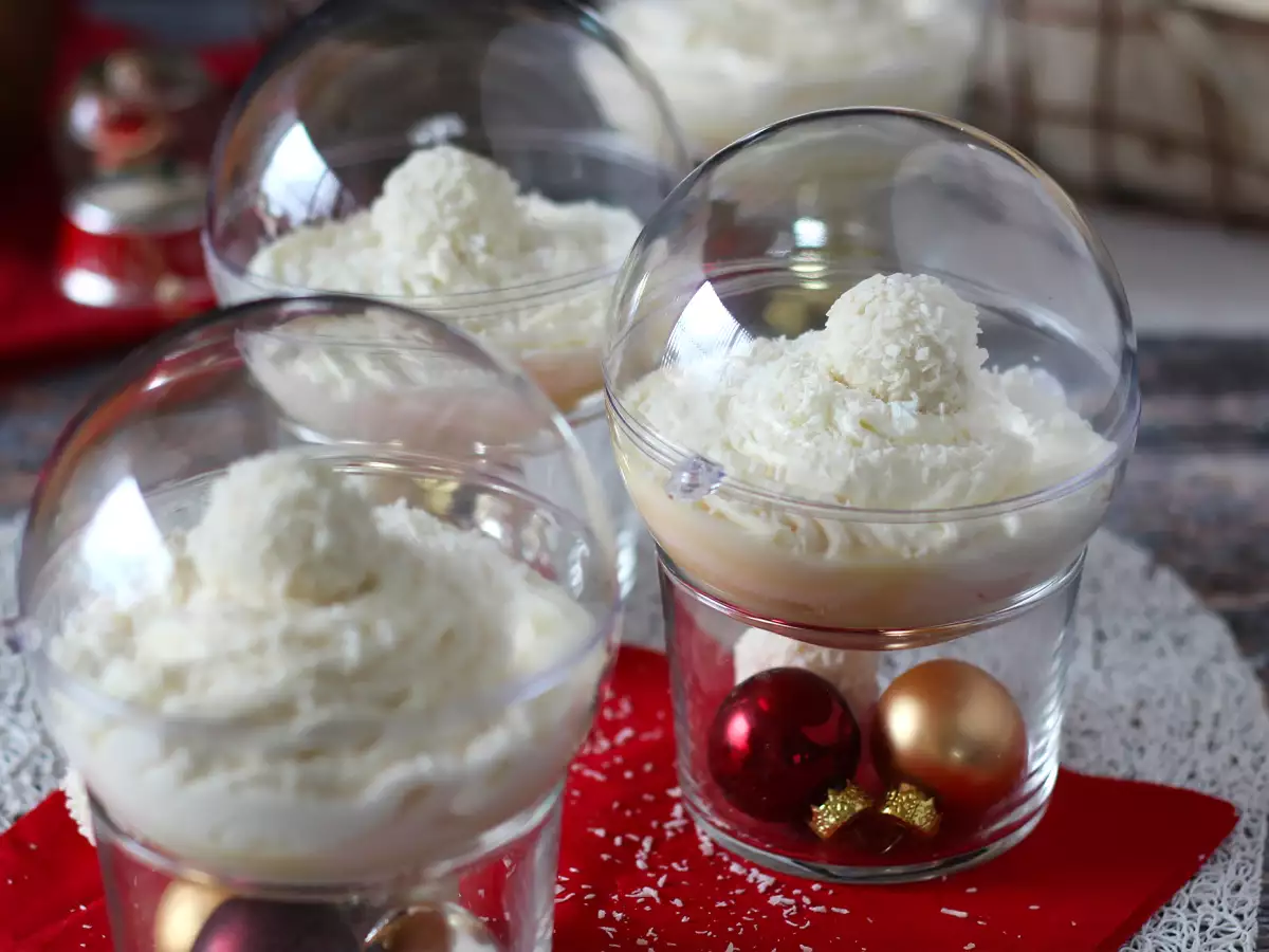 Raffaello-inspireret kokosdessert uden bagning – en eventyrlig dessert i en snekugle - foto 3