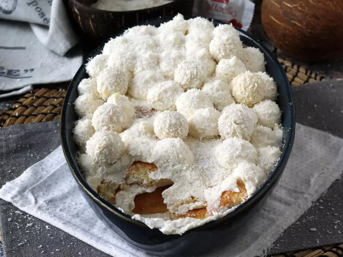 Raffaello-tiramisu med dejlig kokossmag - foto 6