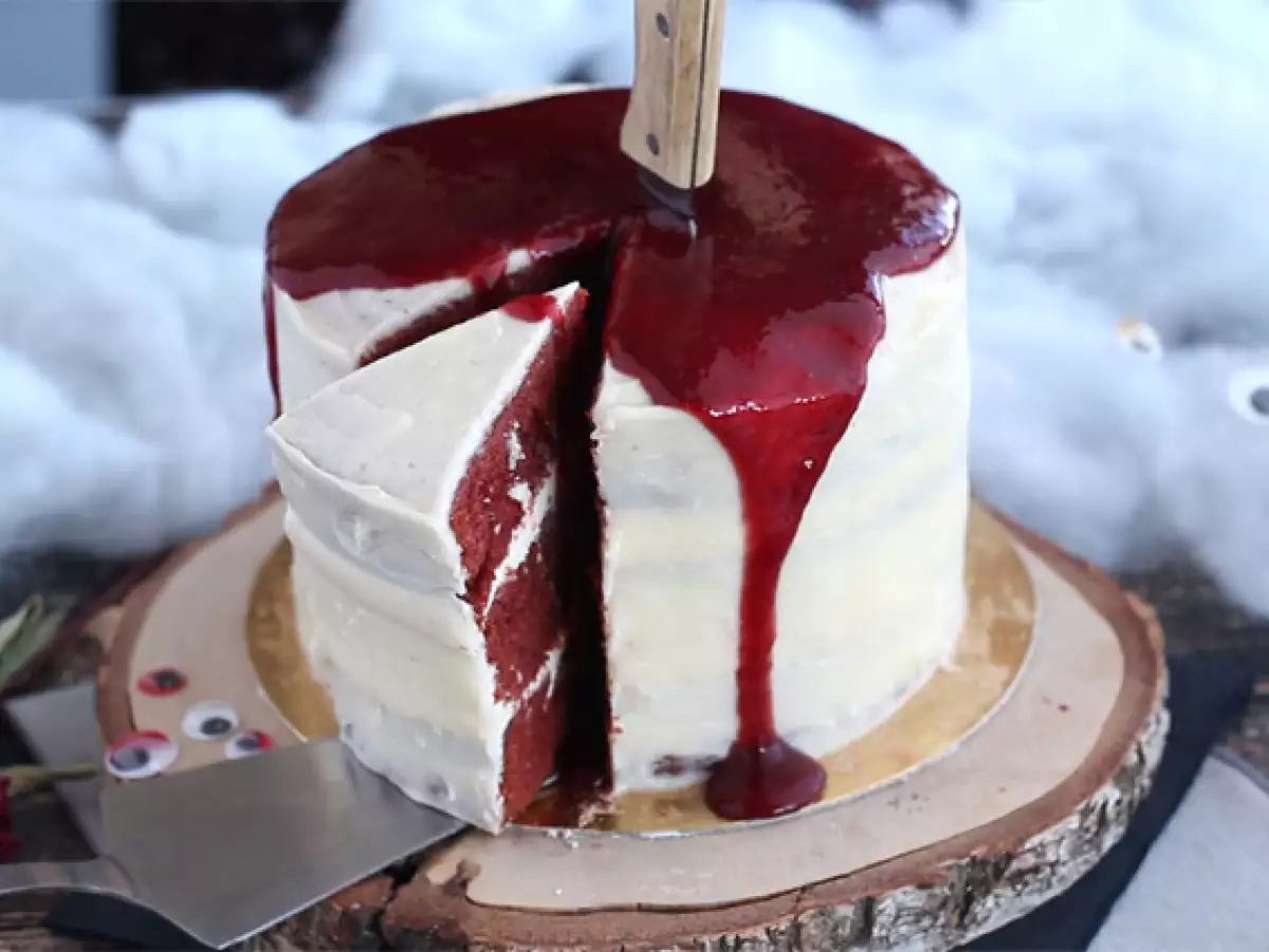 Red Velvet-kage til Halloween! - foto 2
