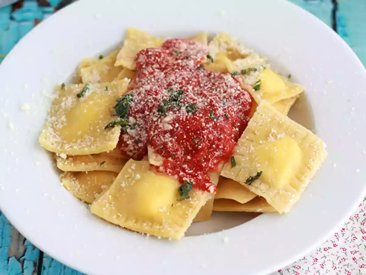 Ricotta-ravioli, trin-for-trin opskrift