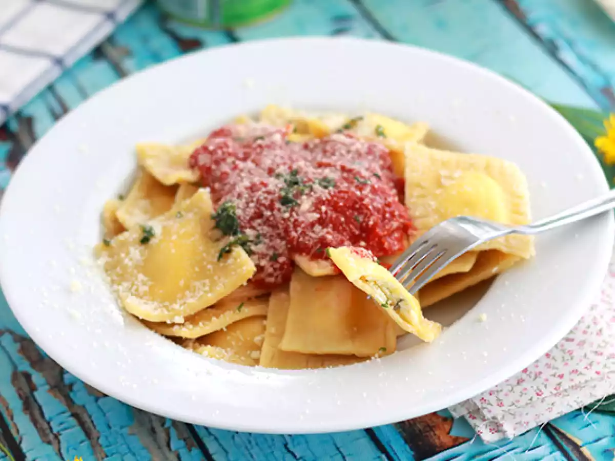 Ricotta-ravioli, trin-for-trin opskrift - foto 2