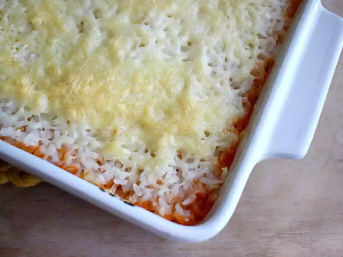 Ris- og tomatgratin