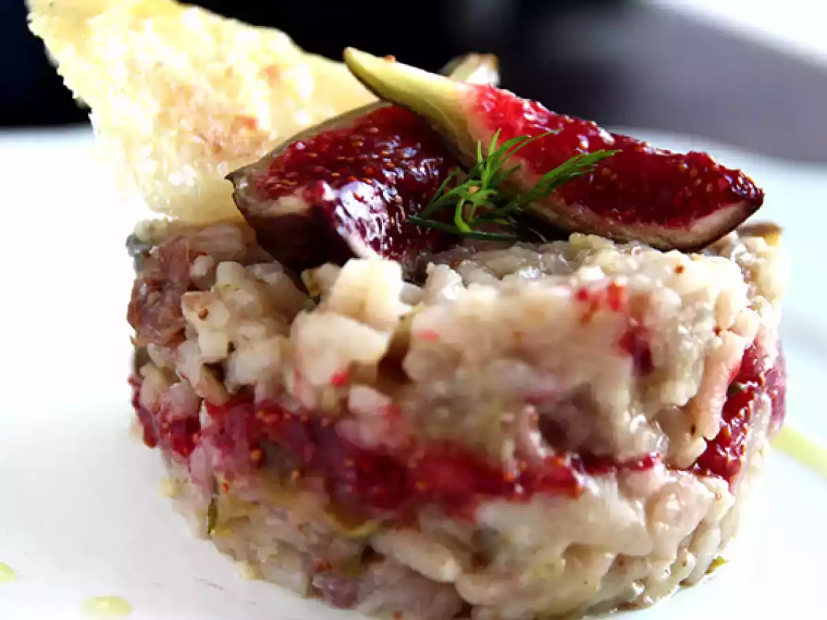 Risotto med figen, gorgonzola og skinke - foto 2