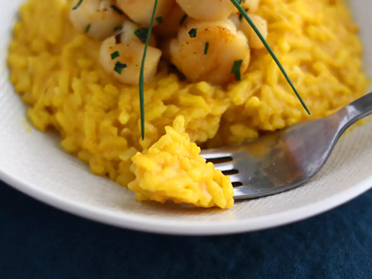 Risotto med kammuslinger og safran - foto 4