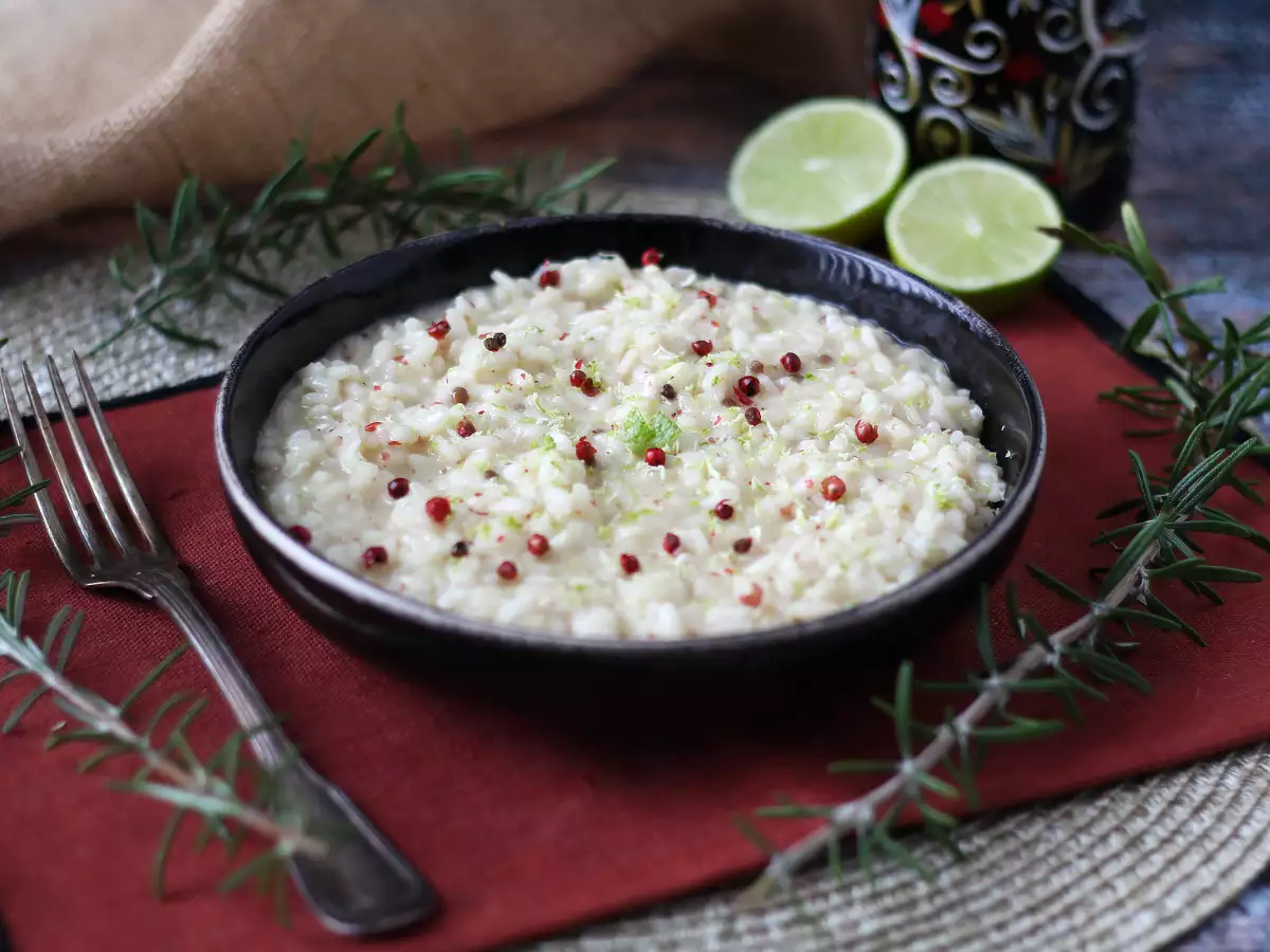 Risotto med lime og pink peber: elegant vegetarisk opskrift til særlige middage - foto 3
