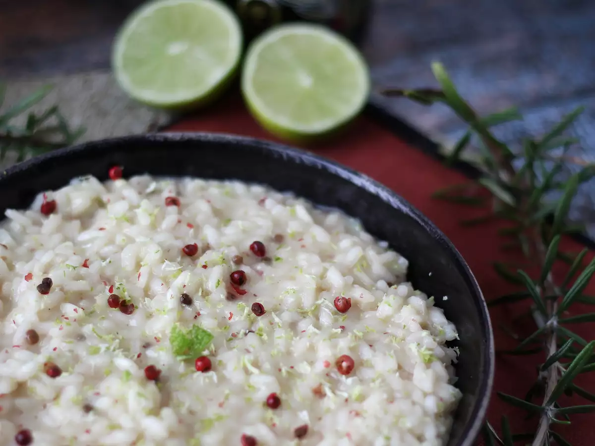 Risotto med lime og pink peber: elegant vegetarisk opskrift til særlige middage - foto 5