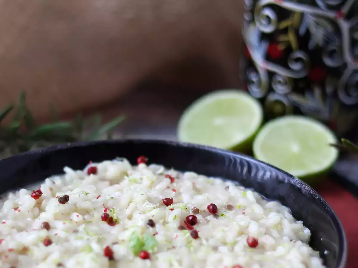 Risotto med lime og pink peber: elegant vegetarisk opskrift til særlige middage - foto 7