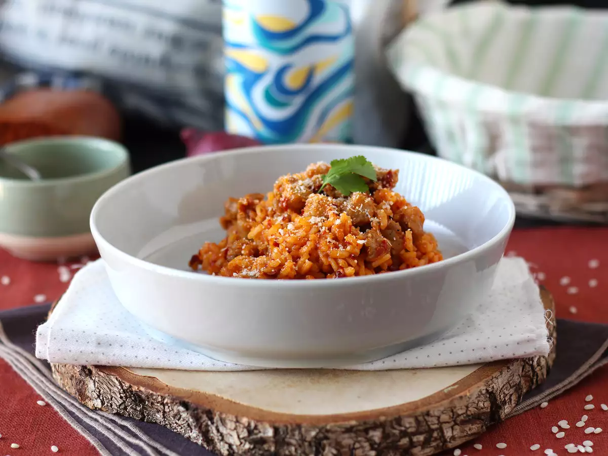 Risotto med ’nduja og salsiccia – en hovedret med intens smag - foto 6