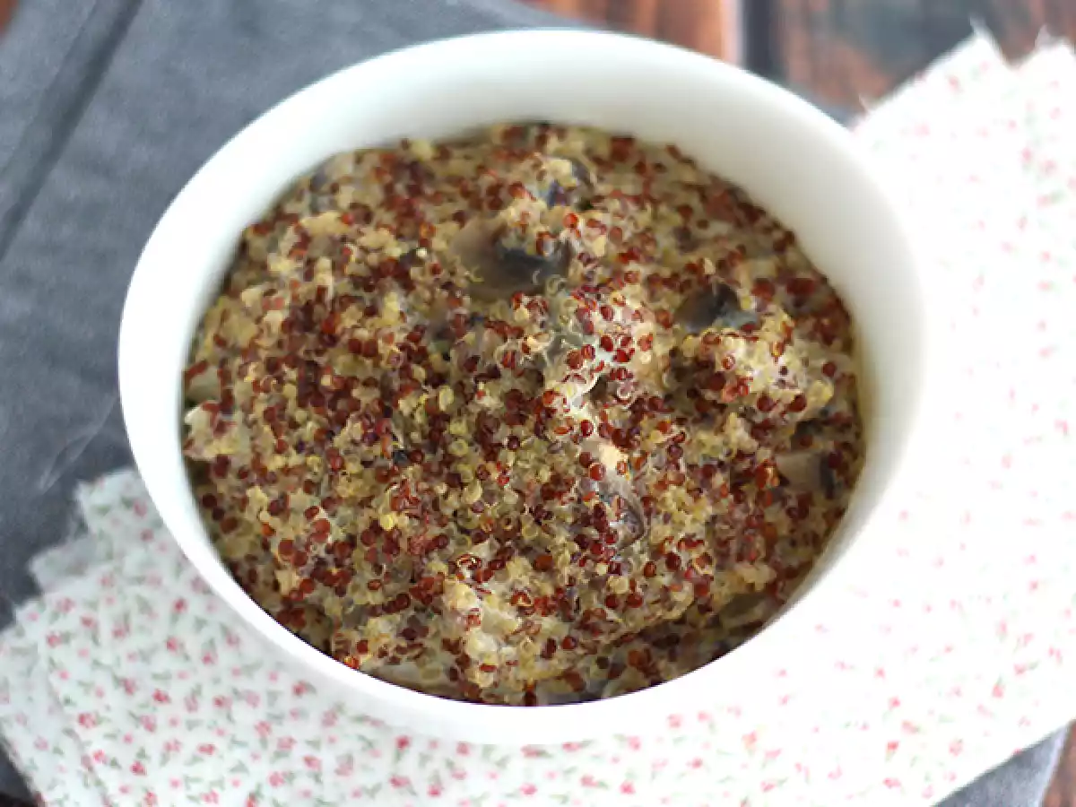 Risotto med quinoa og svampe - foto 2