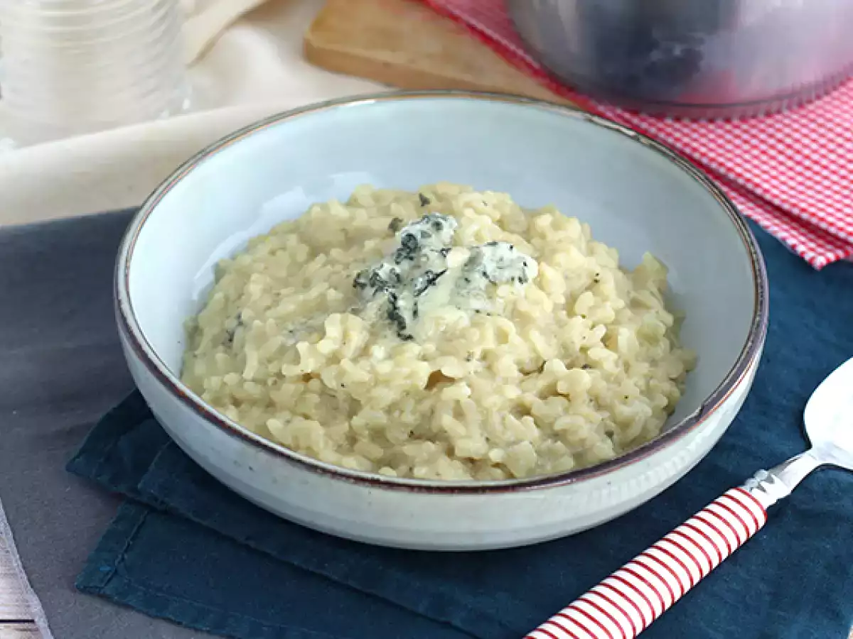 Risotto med roquefort