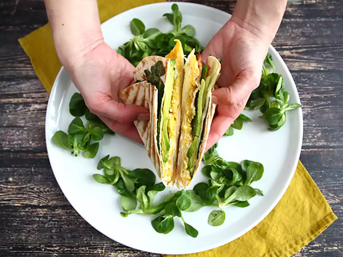 Ristet wrap i brunch-stil - Tortilla Wrap Hack - foto 3