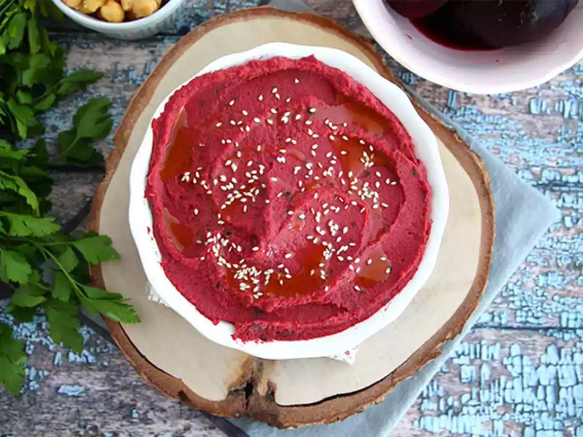 Rødbede-hummus - foto 3