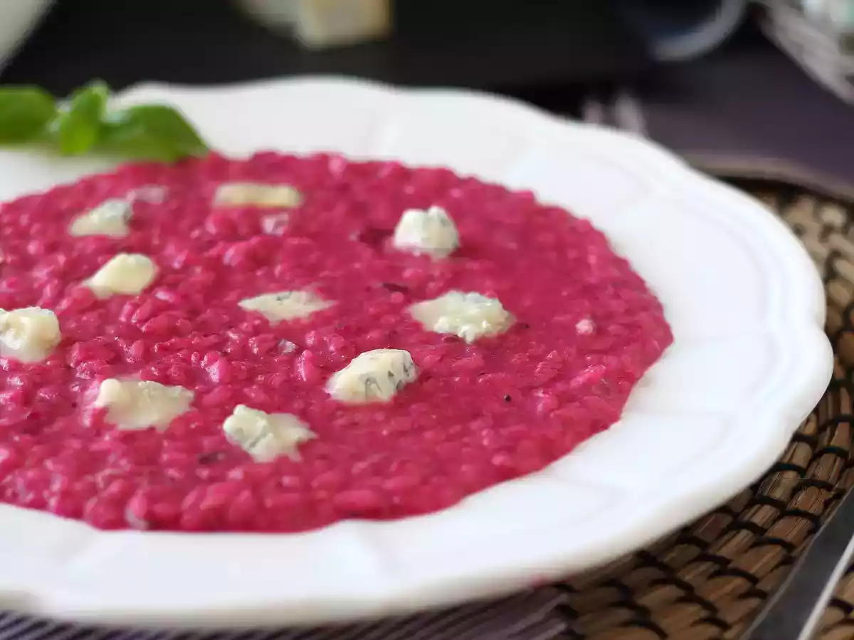 Rødbede- og gorgonzola-risotto: en eksplosion af farver og intense smage - foto 2