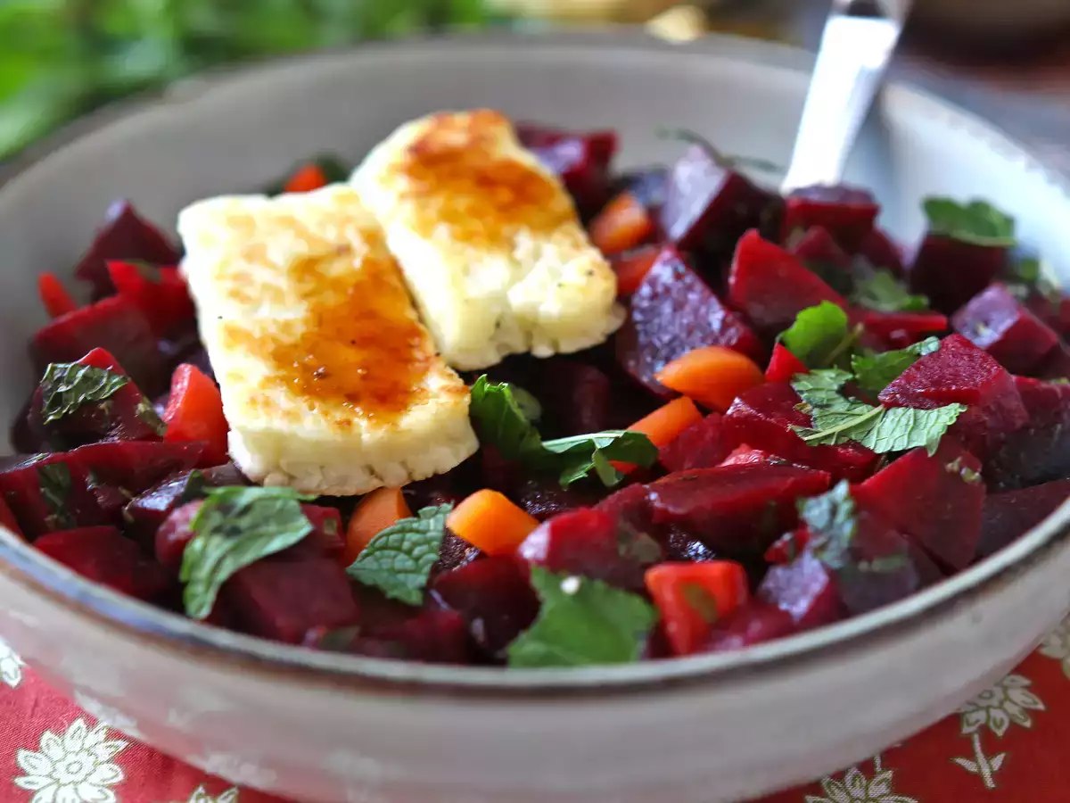 Rødbede-salat med grillet halloumi - foto 6