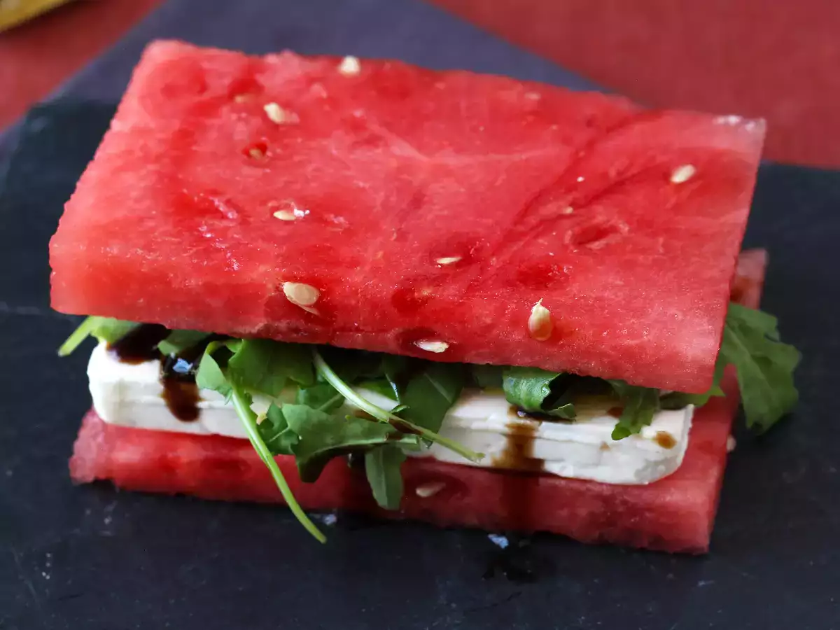 Rucola-sandwich med vandmelon og feta, sommerens friskeste virale opskrift! - foto 3