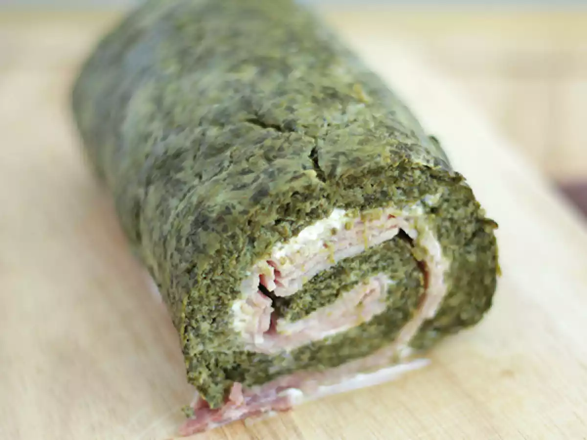 Rundstykker med spinat, skinke og fromage frais - foto 3