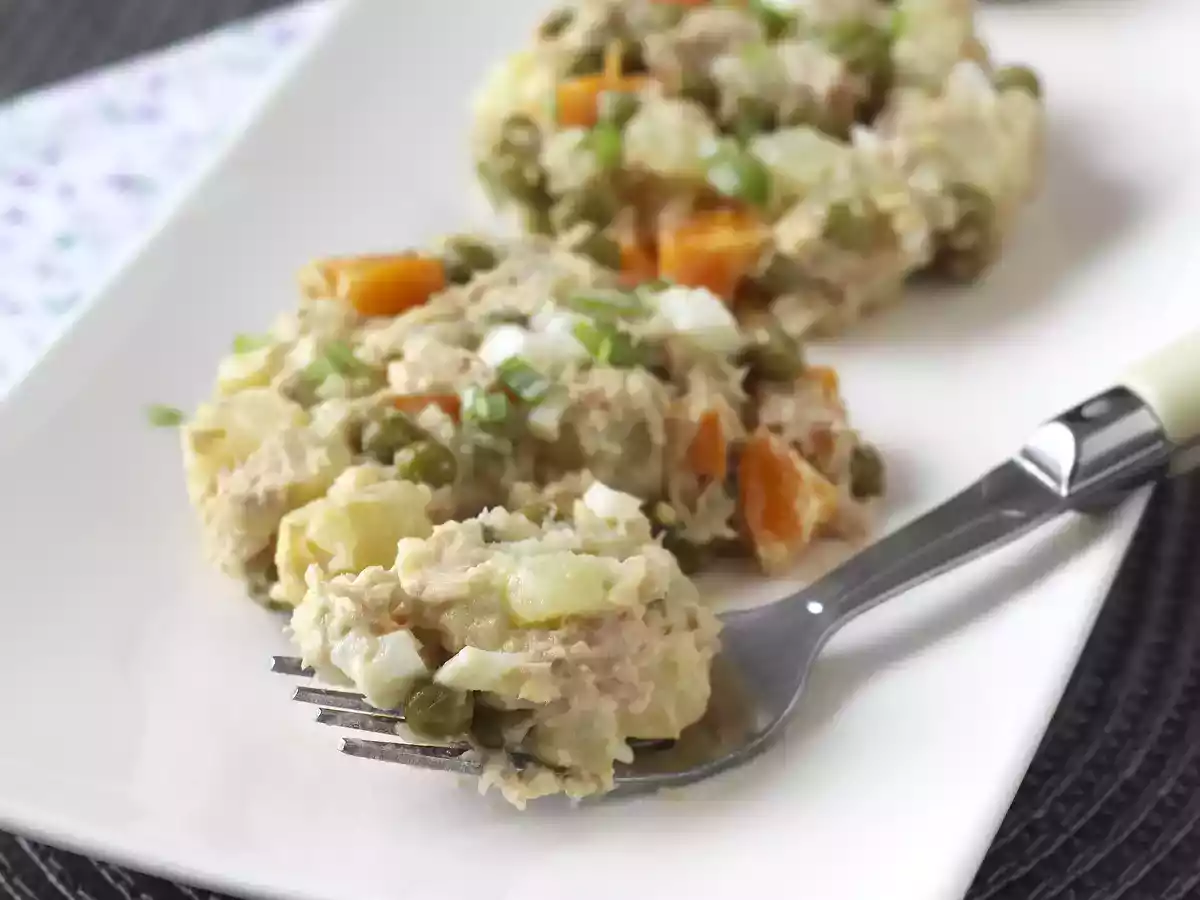 Russisk salat med hjemmelavet mayonnaise - foto 2