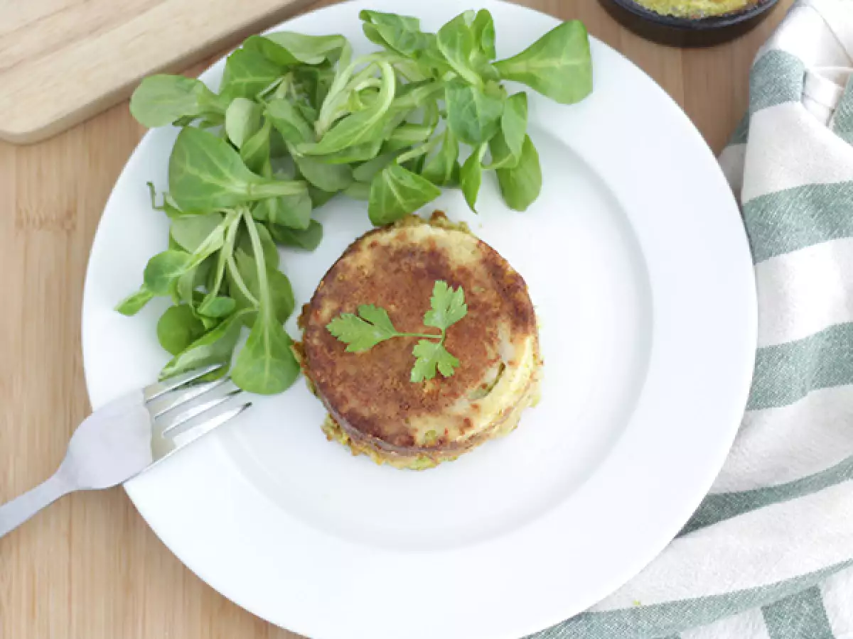 Saftige courgettekager med Kiri-ost i midten - foto 4