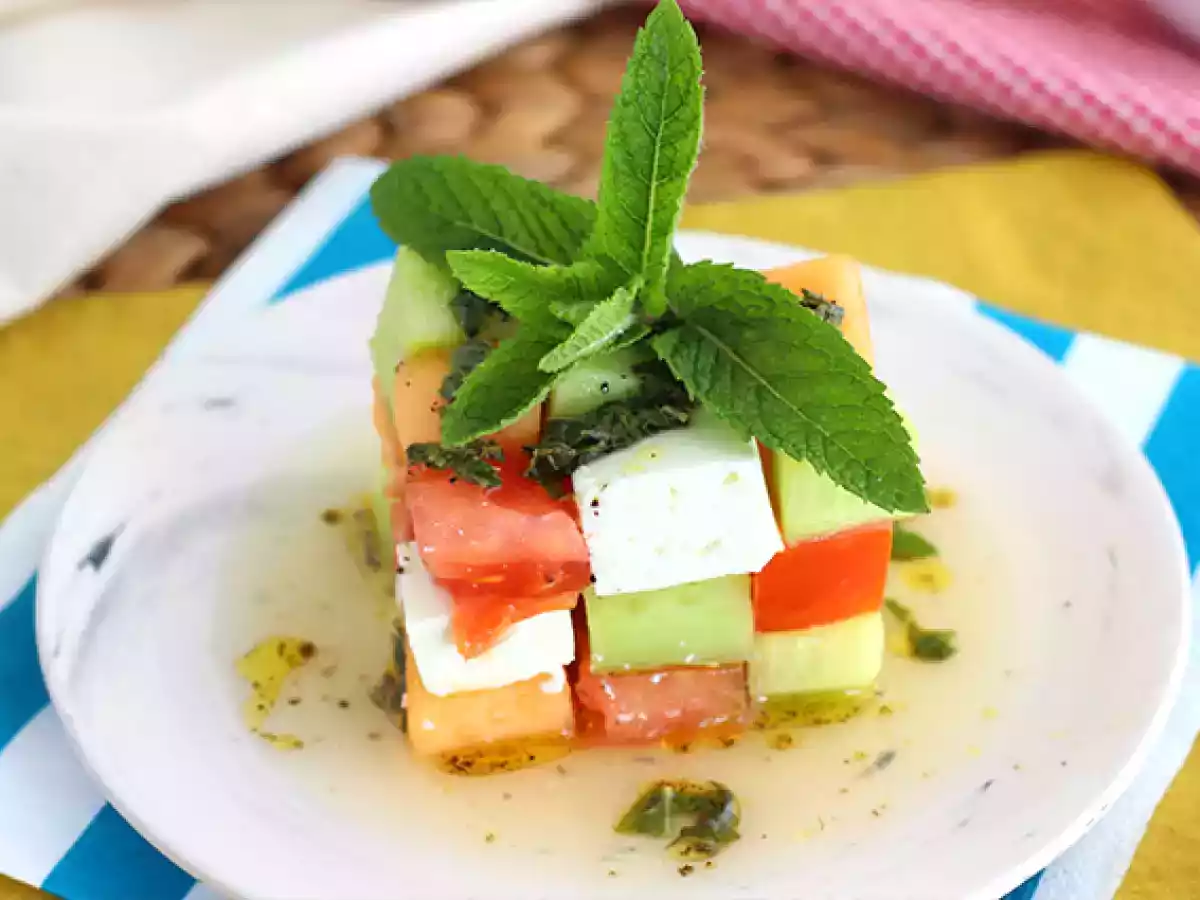 Salat med Rubiks terning - foto 4