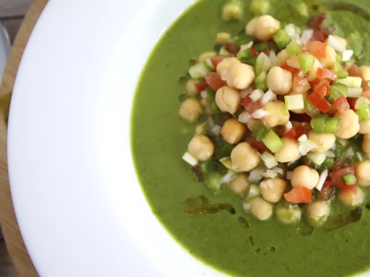 Salatsuppe med kikærtesalat - foto 2