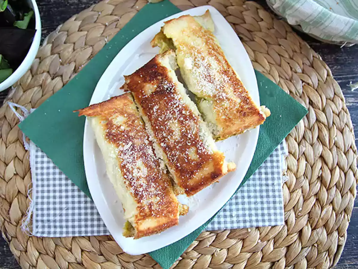 Salte arme riddere med pesto