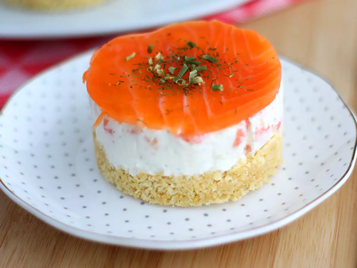 Salte cheesecakes med røget laks - foto 3