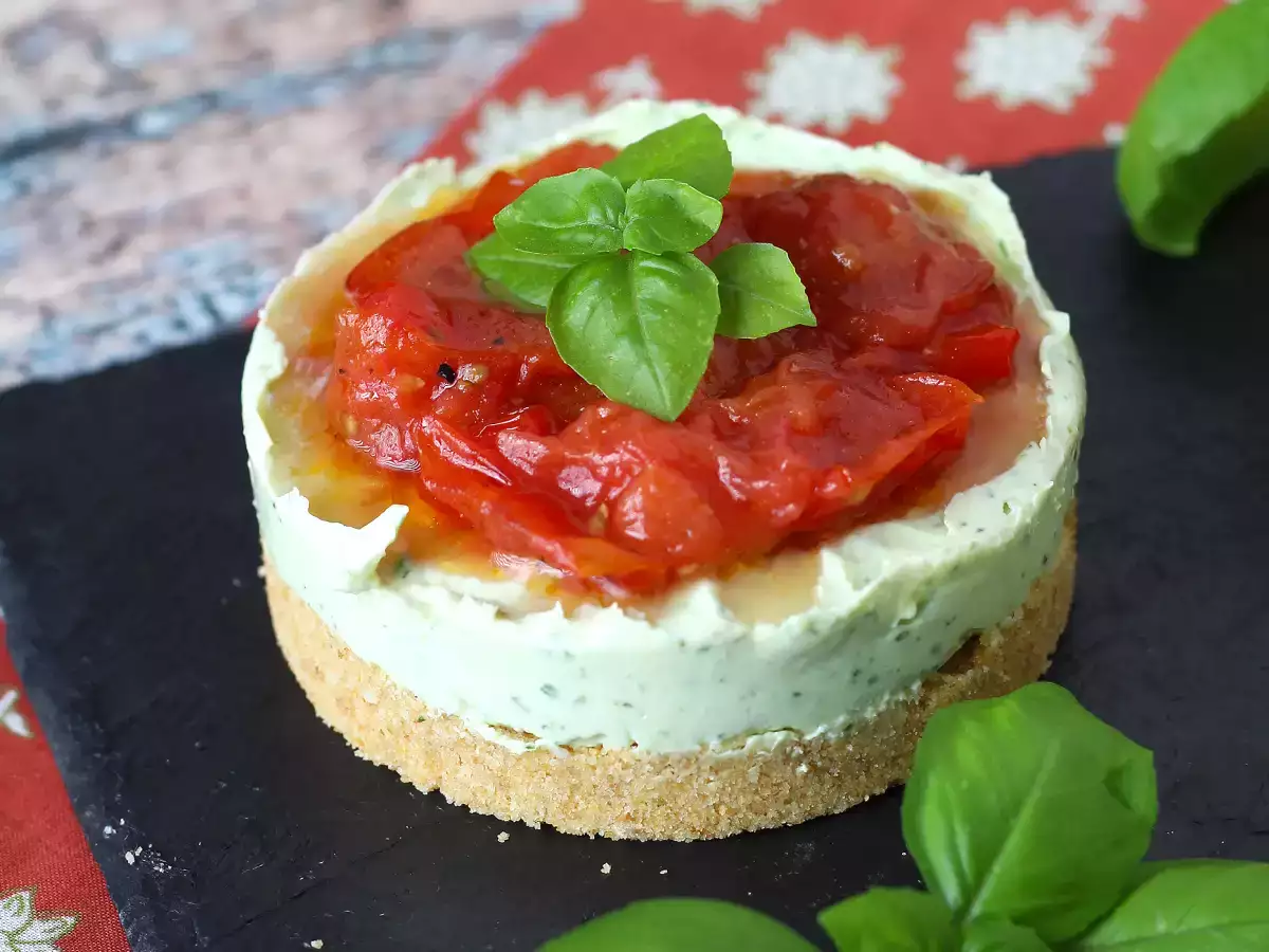 Salte ostekager med basilikum og cherrytomater i én portion: en velsmagende idé til buffeter og aperitiffer - foto 2