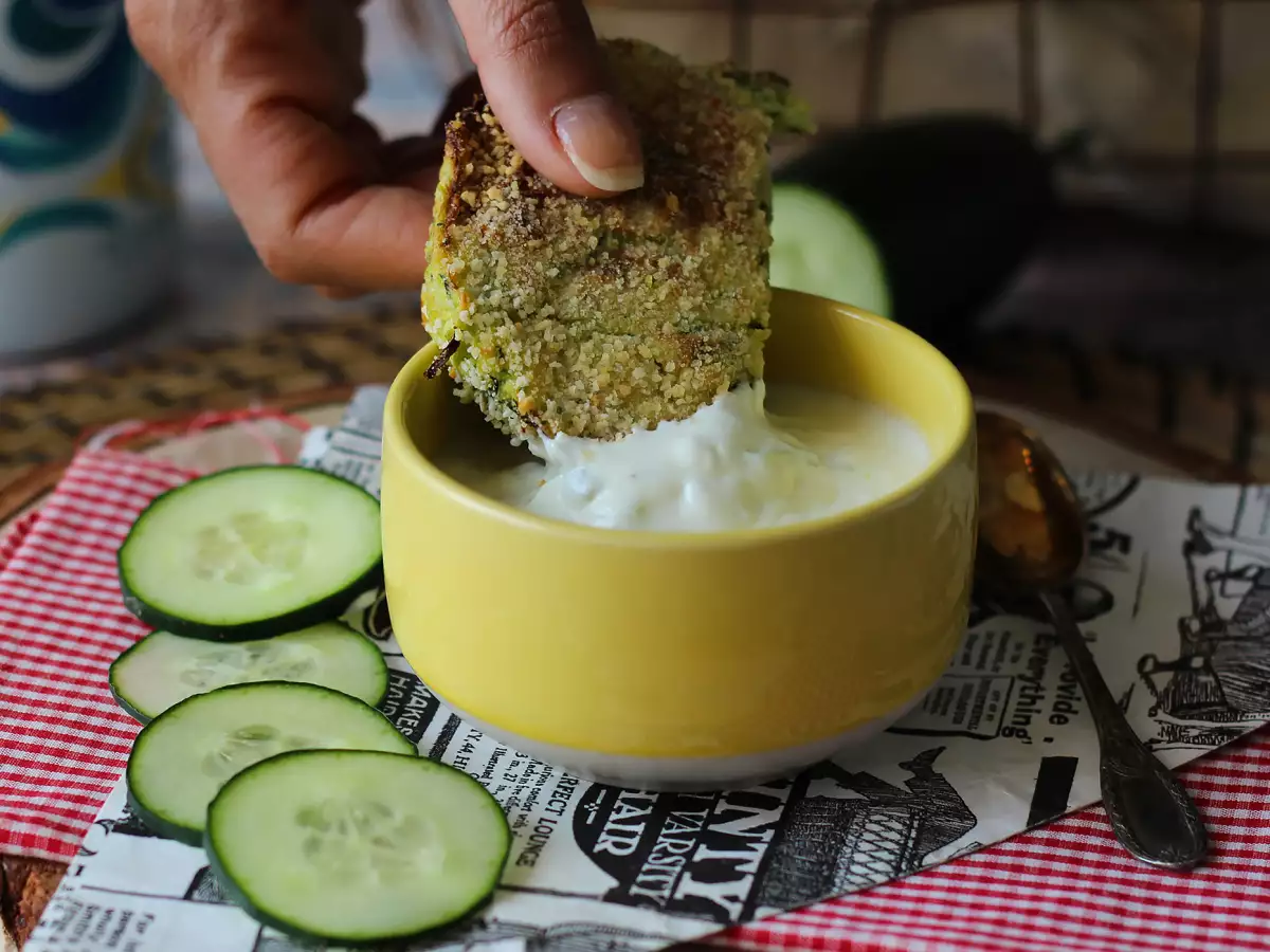 Sauce med græsk yoghurt, agurk og løg - foto 2