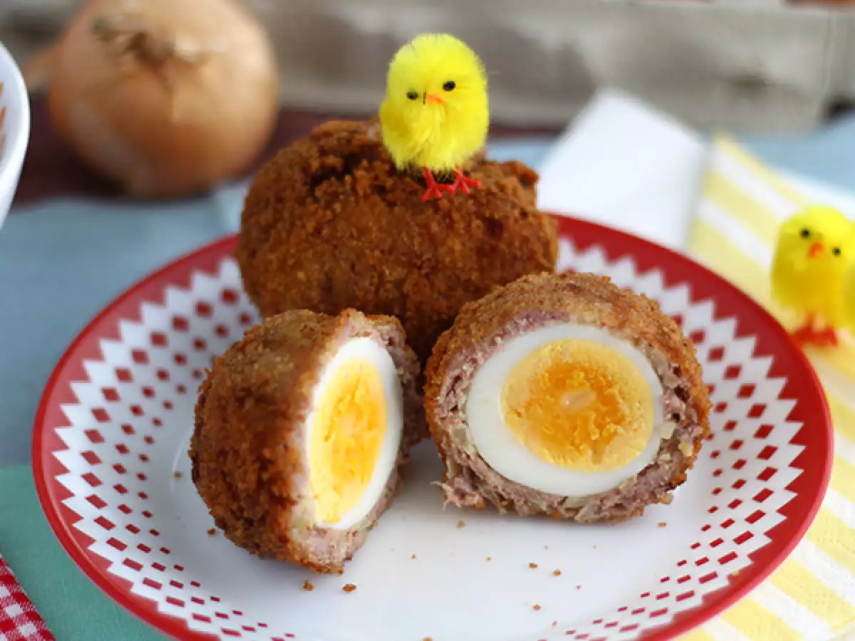 Scotch eggs – skotske æg med pølsefars