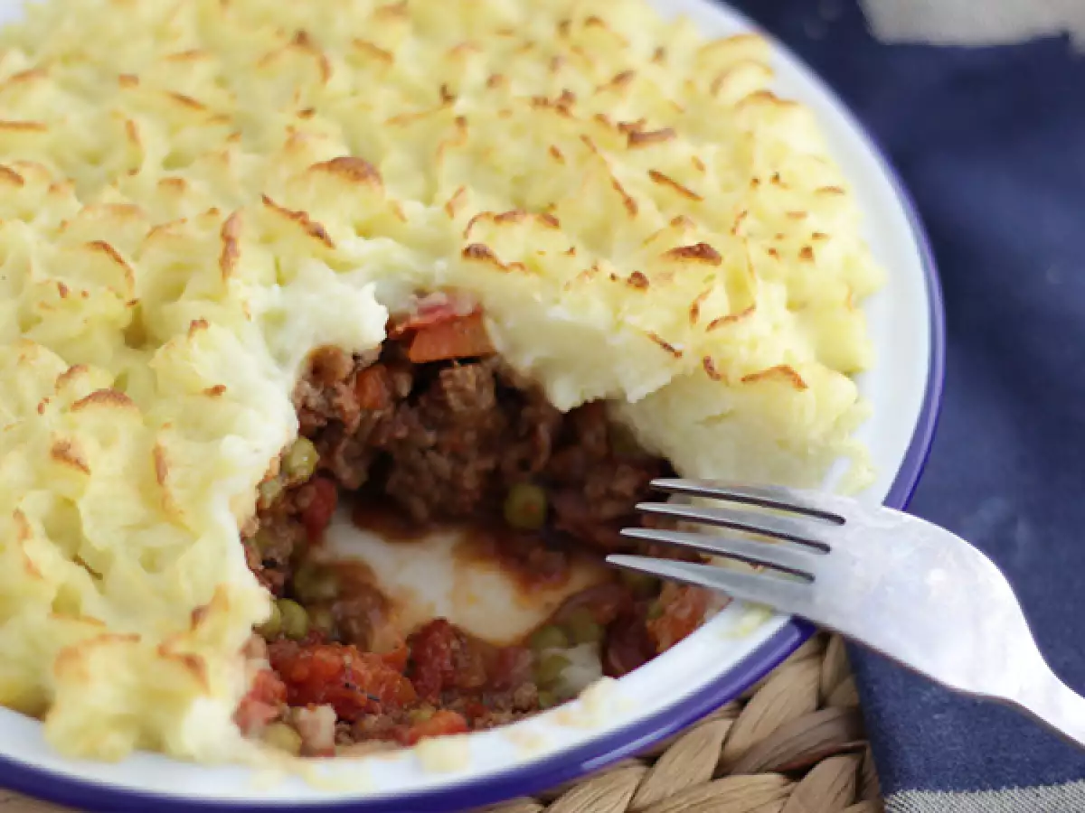 Shepherd’s pie – britisk gratin med hakket kød og kartoffelmos - foto 4