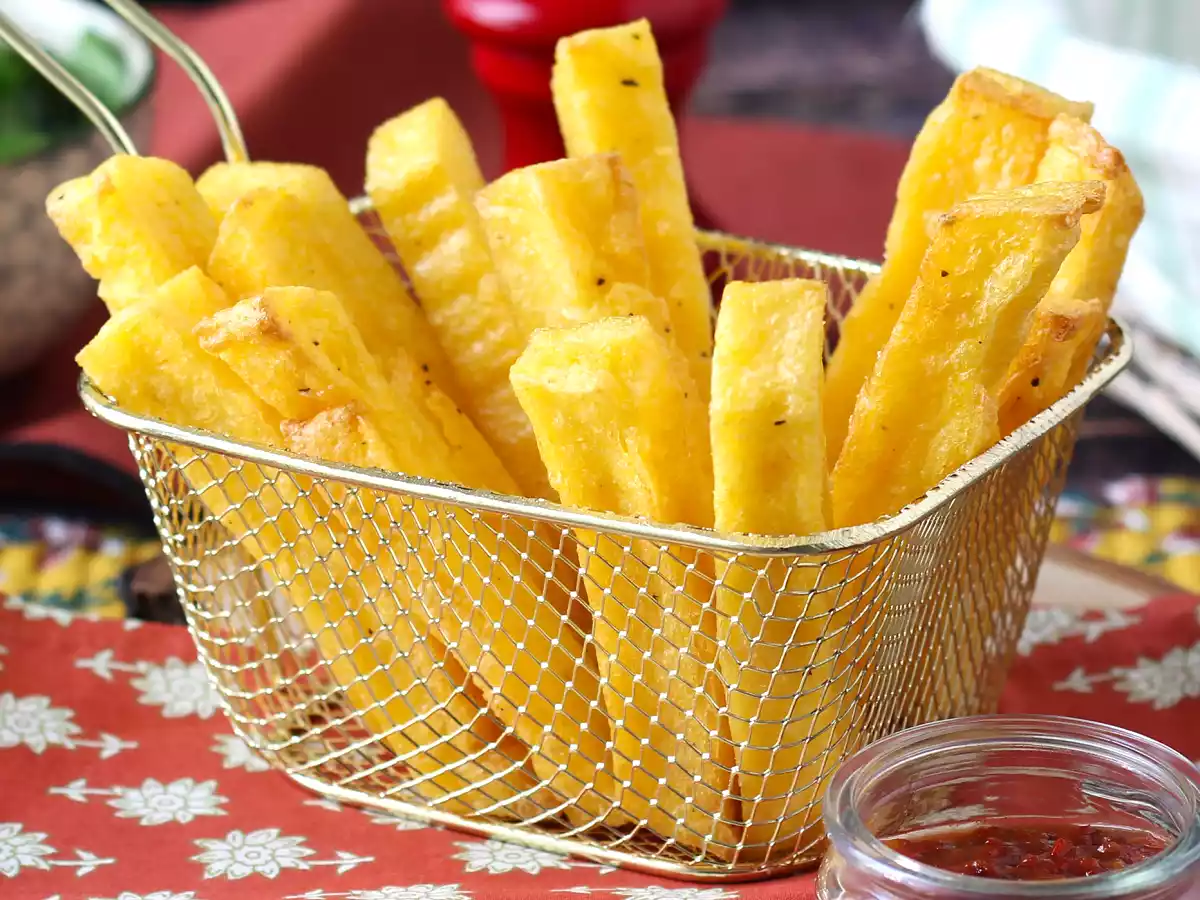 Skyldfri stegt polenta: sprød, gylden og perfekt i Air Fryer!