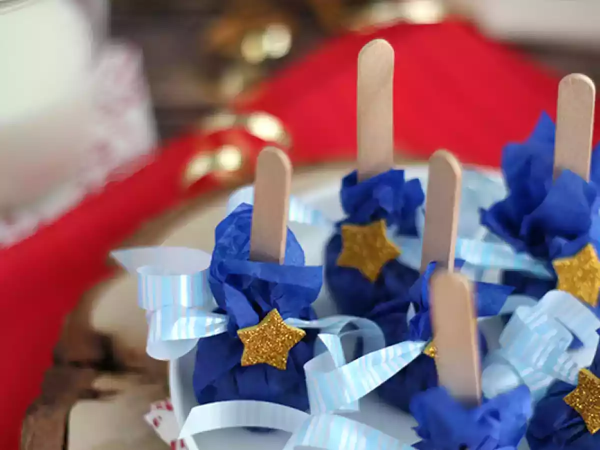 Slikkepinde med varm chokolade: hvid chokolade + speculoos - foto 5