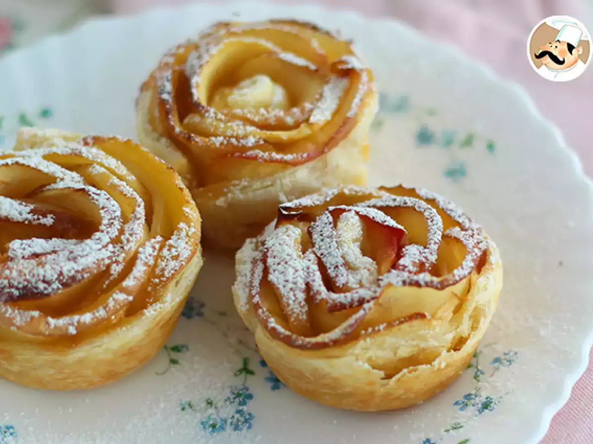 Små æbleblomsttærter med butterdej - foto 2
