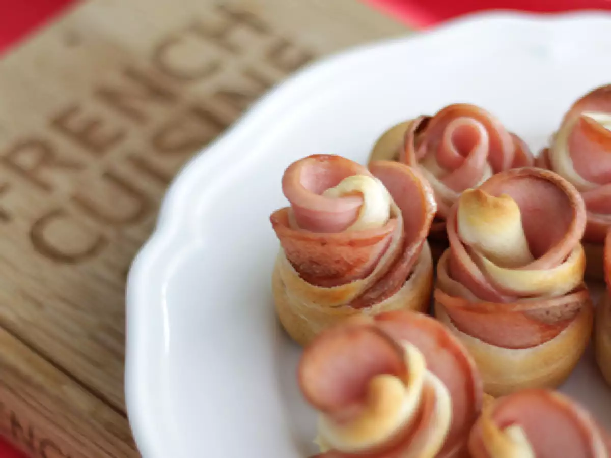 Små blomsterformede snacks til aperitif - foto 4