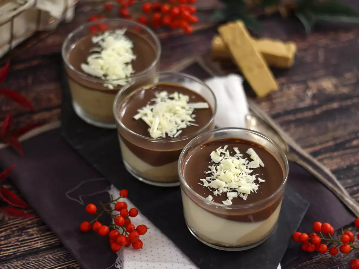 Små glas med chokolade og turrón – nem opskrift - foto 3